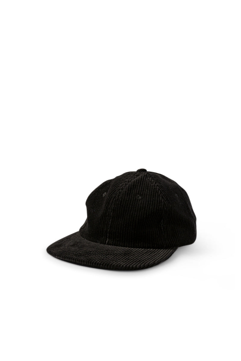 LIte Year 6 panel Corduroy Cap - Black