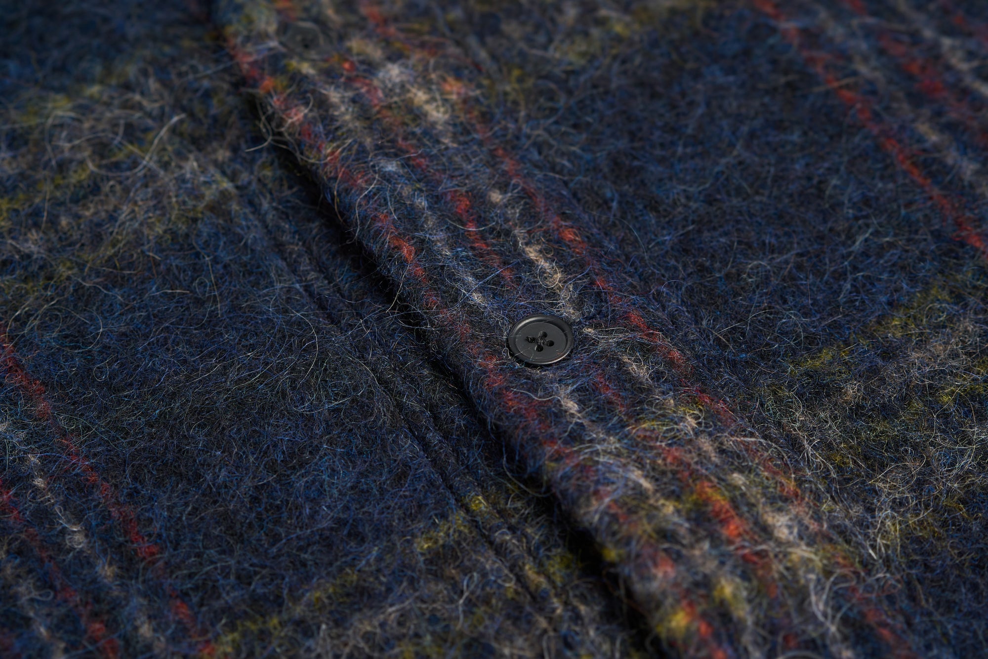 Italian Liner Jacket - Navy Plaid