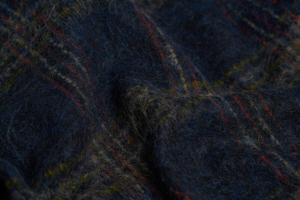 Italian Liner Jacket - Navy Plaid