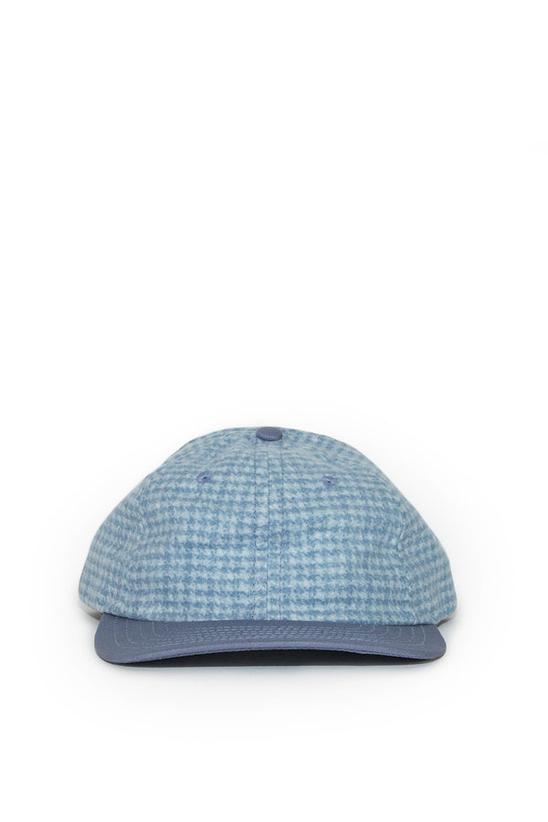 Houndstooth Cap - Light Blue