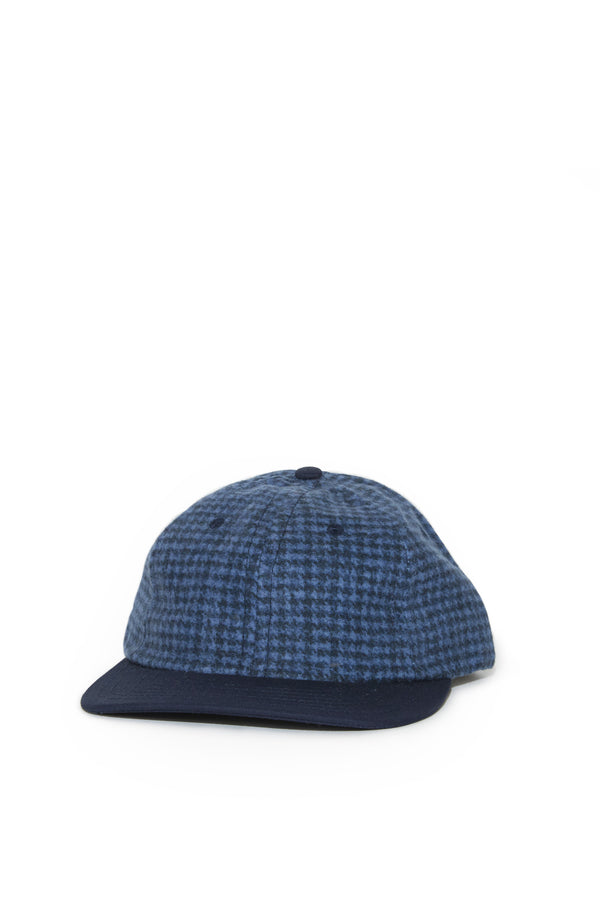 Houndstooth Cap - Navy