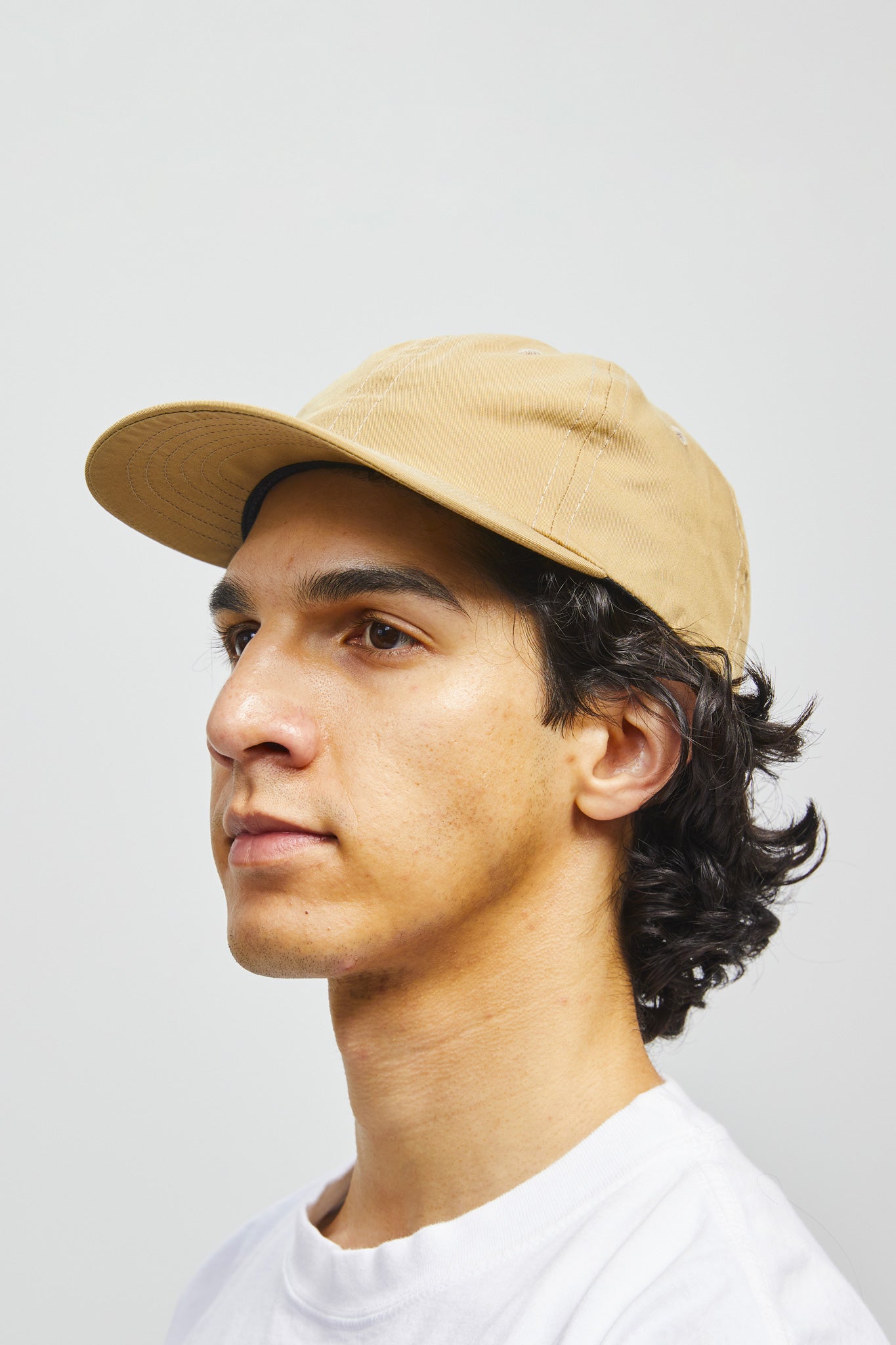 6 panel Japanese Cotton Nylon Cap- Khaki