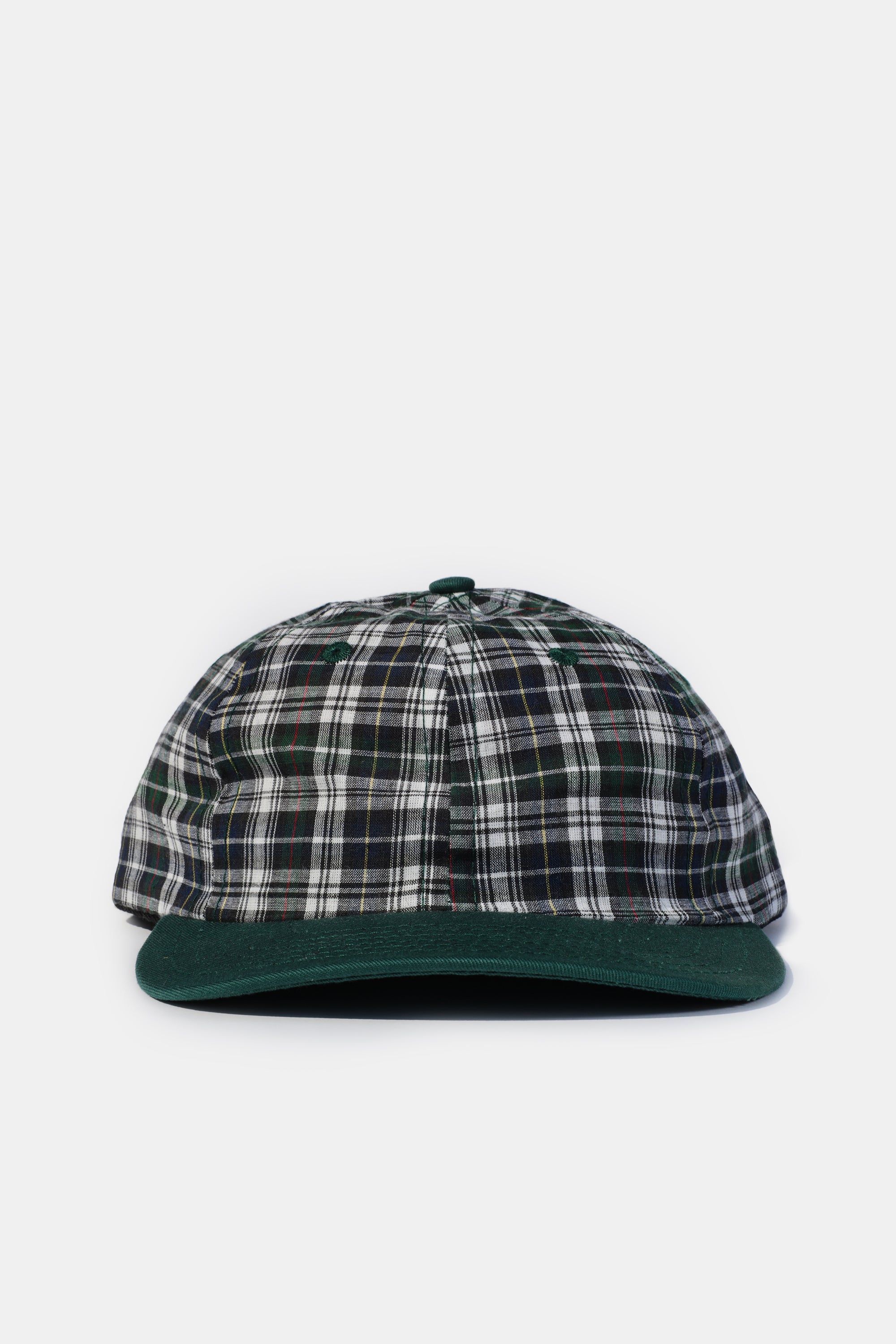 Madras Cap - Green Plaid