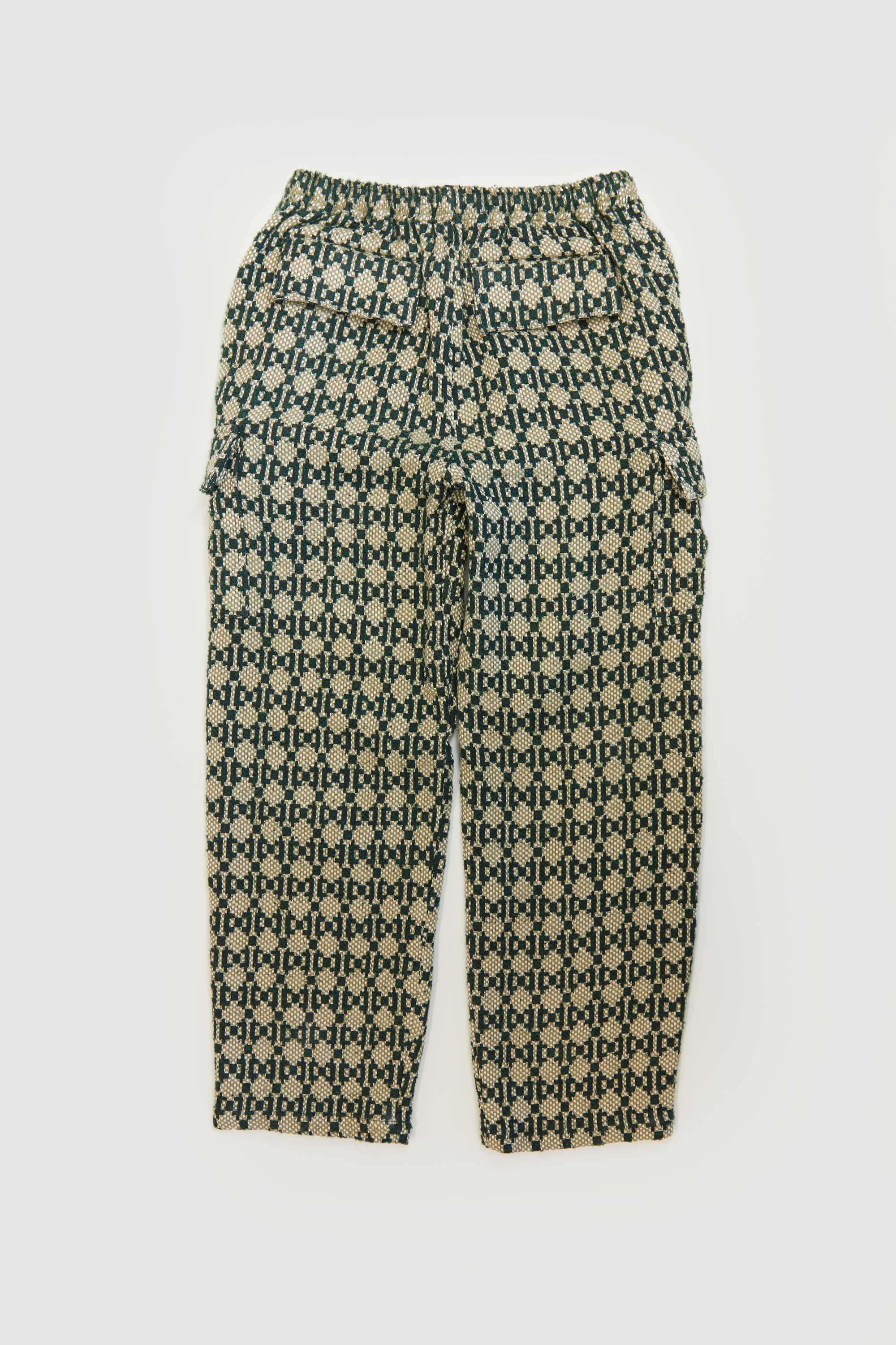 Cargo Pants - Green/Natural Weave