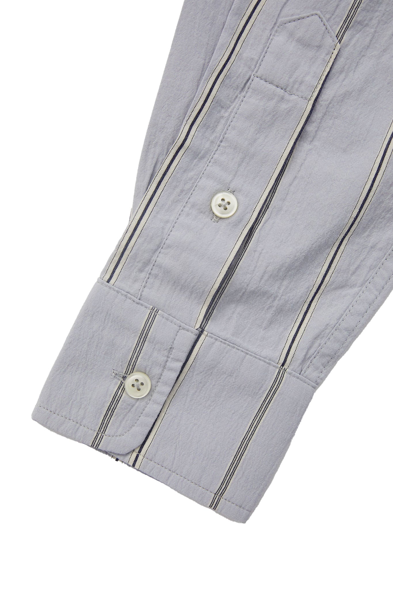 Classic Shirt - Light Blue with Navy Stripe