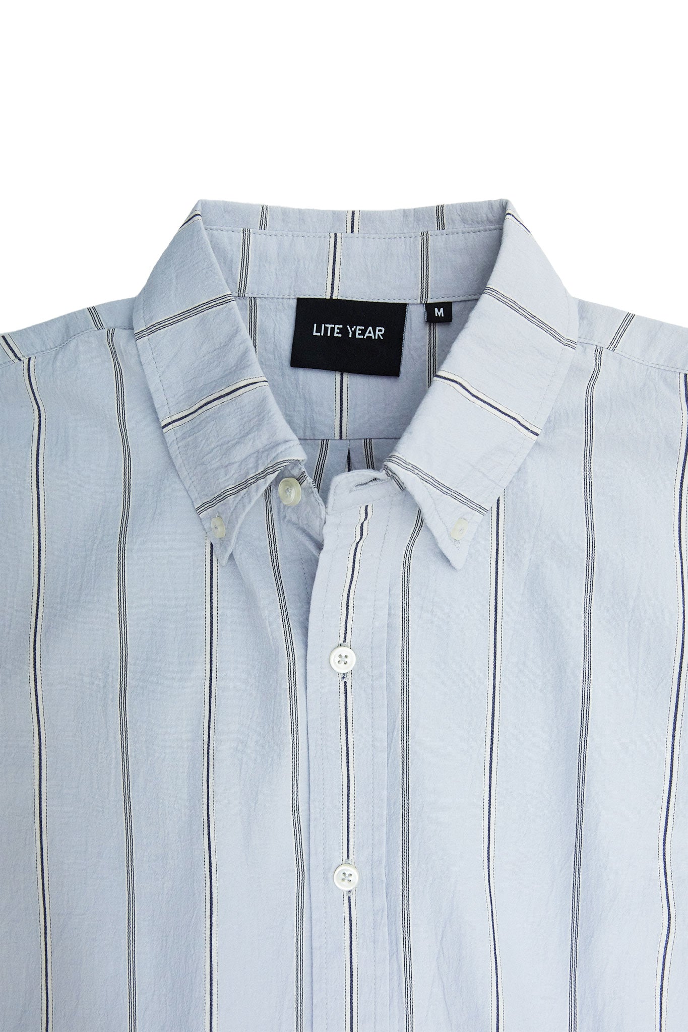 Classic Shirt - Light Blue with Navy Stripe