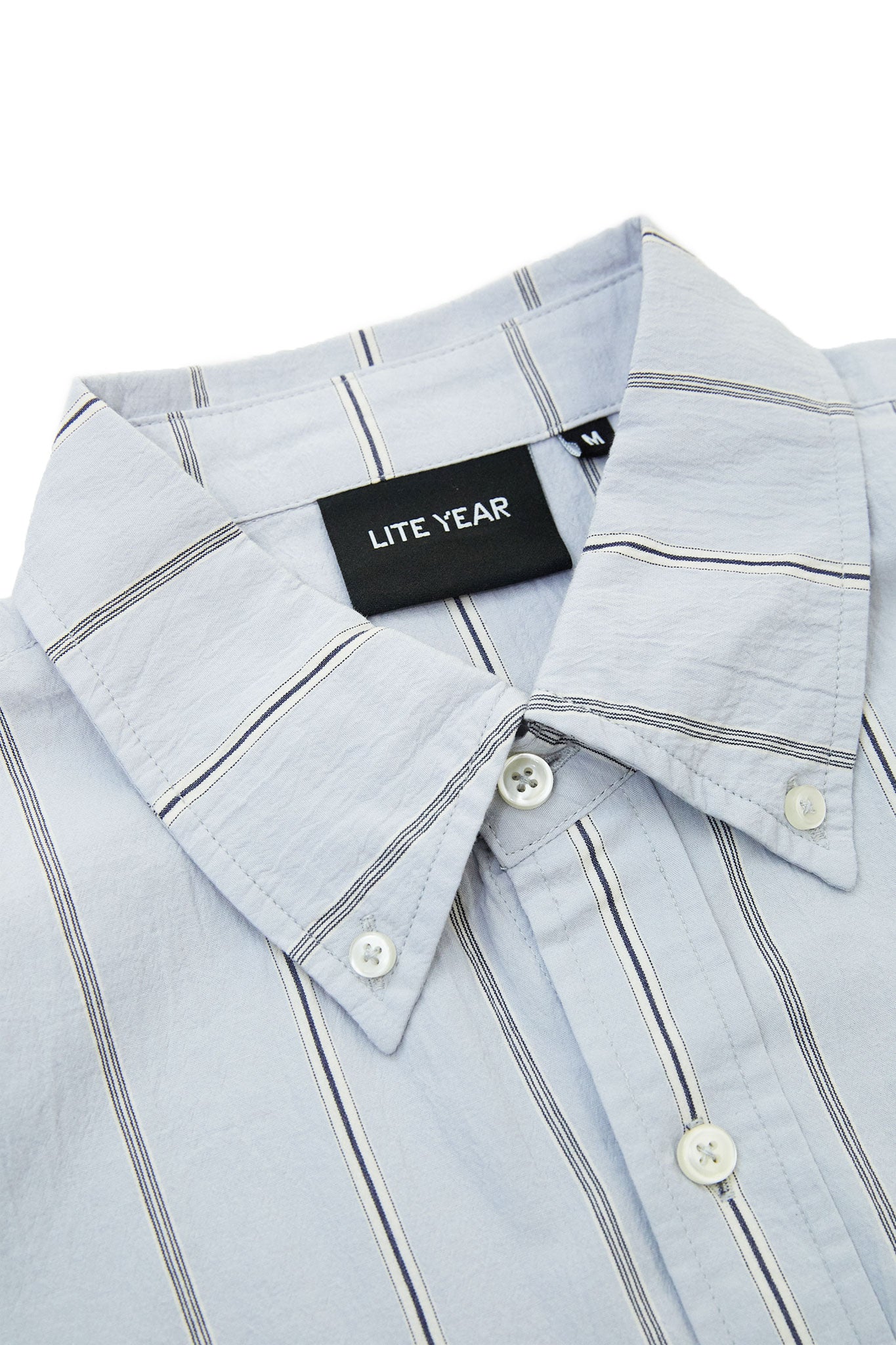 Classic Shirt - Light Blue with Navy Stripe