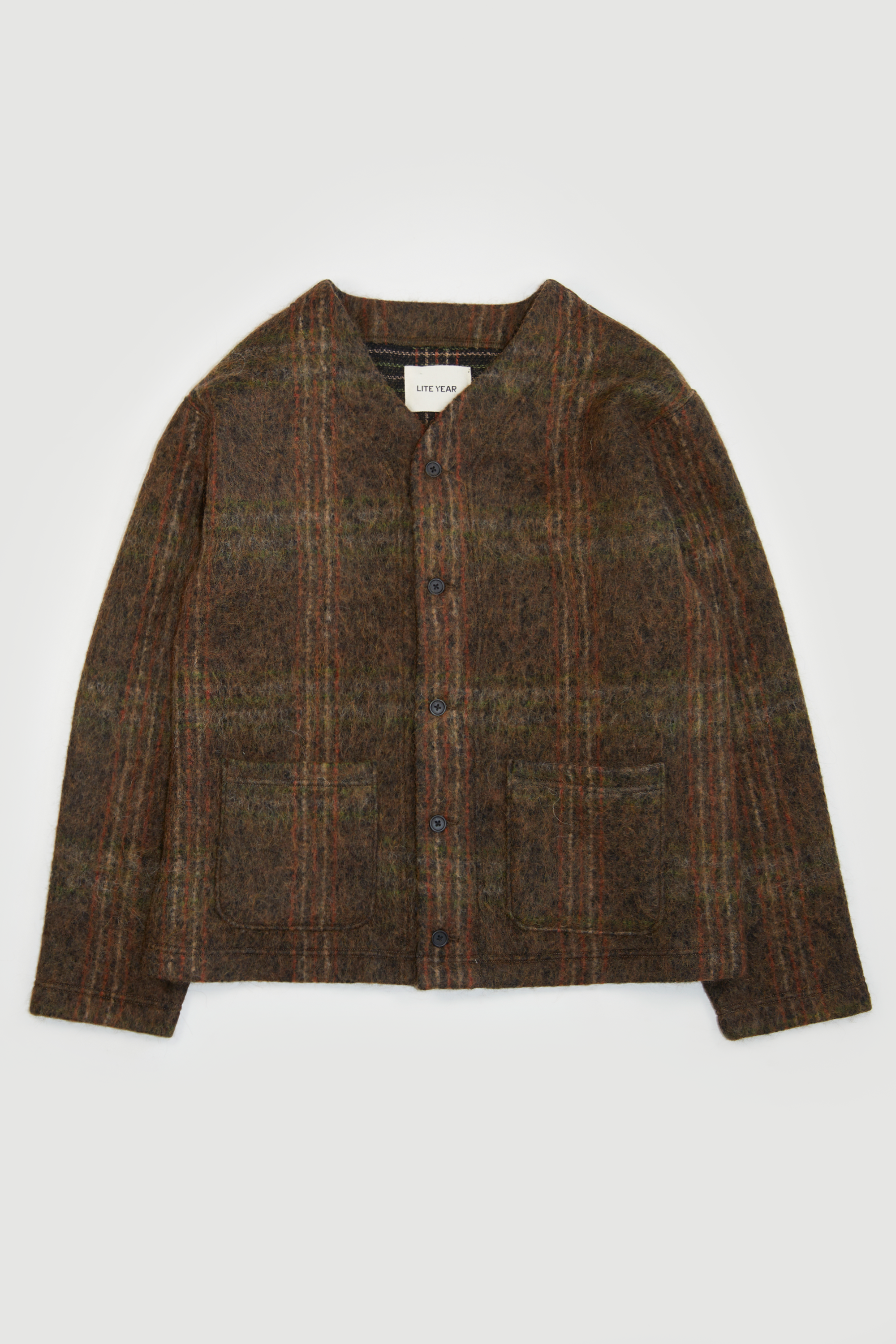 Italian Liner Jacket - Brown Plaid