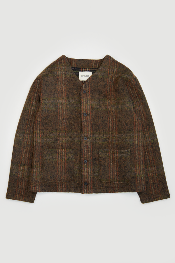 Italian Liner Jacket - Brown Plaid