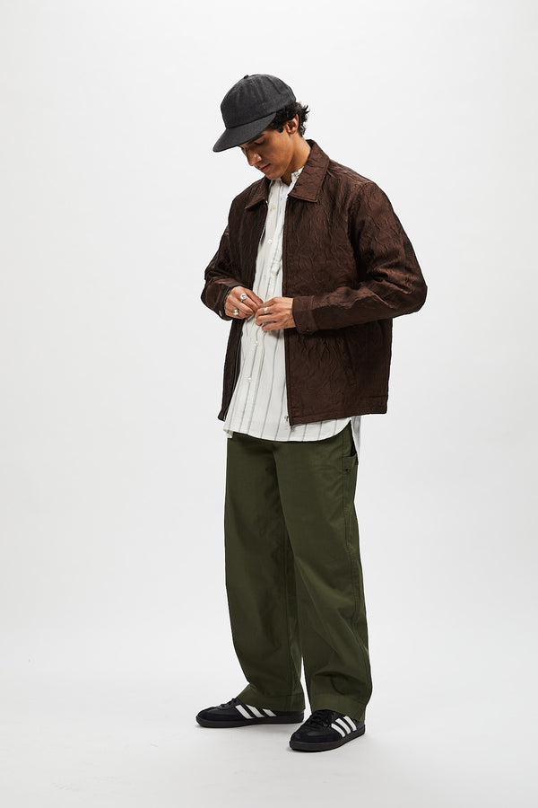 Wool Serge 6 panel cap - Charcoal