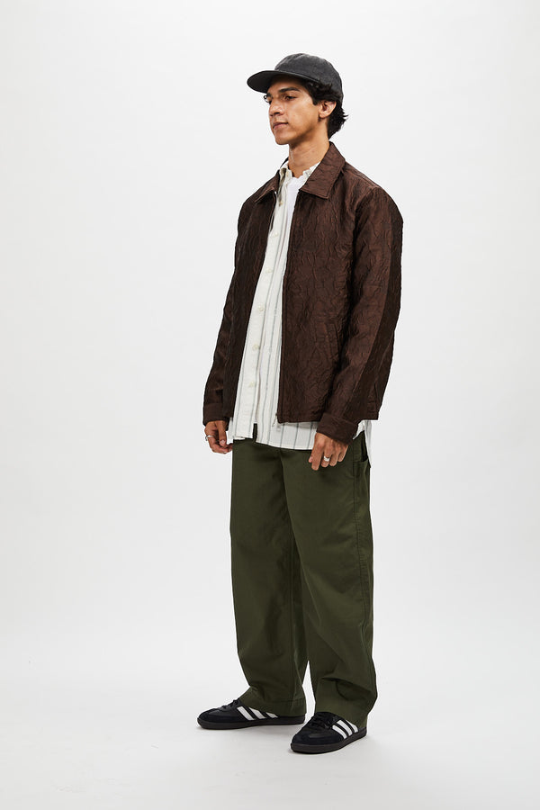 Wool Serge 6 panel cap - Charcoal