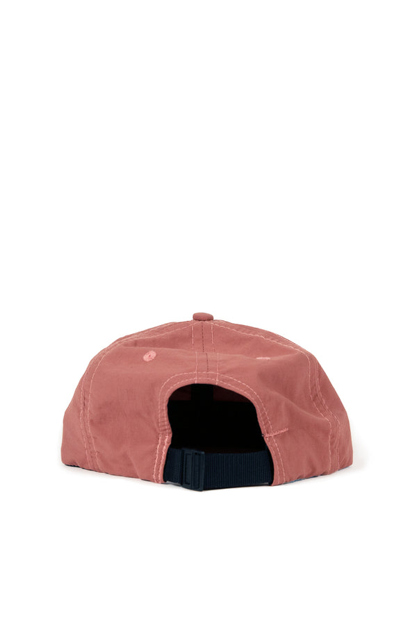 Nylon Twill Weather Cloth 6 Panel Cap - Rose