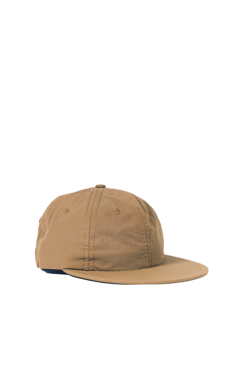 Nylon Twill Weather Cloth 6 Panel Cap - Khaki