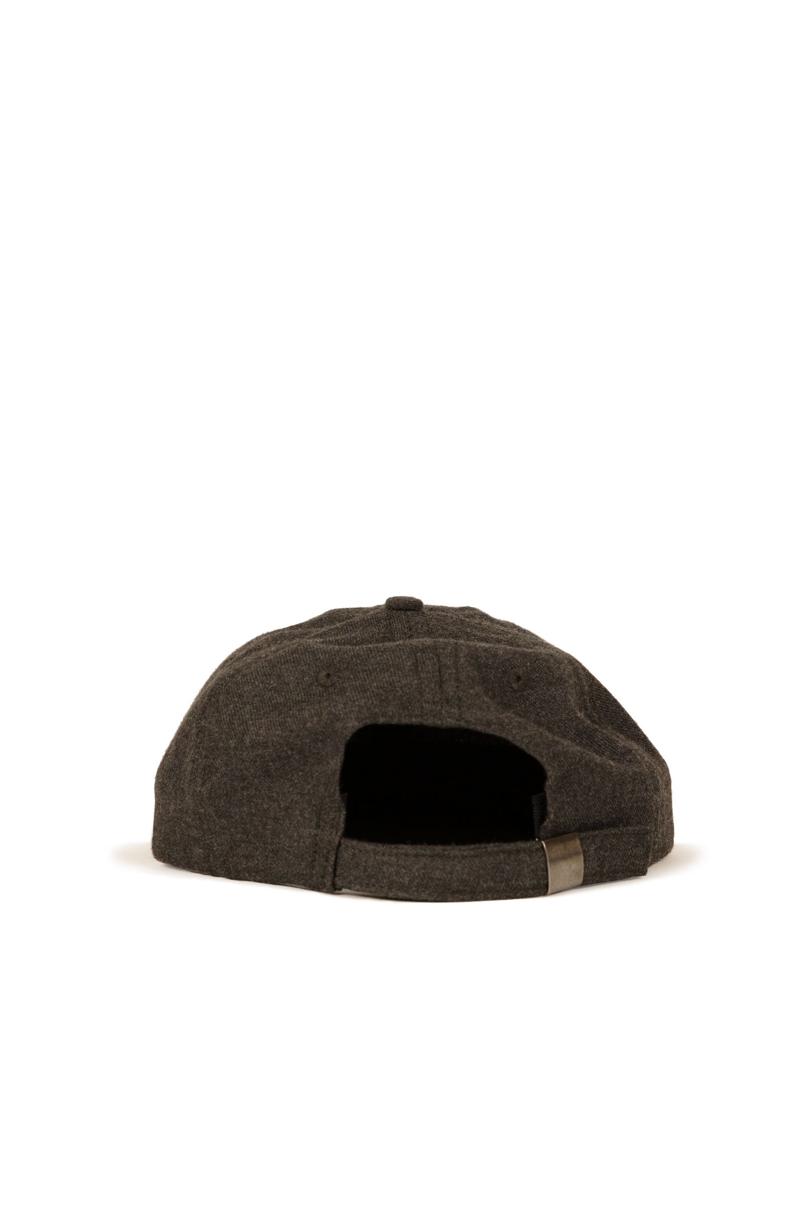 Wool Serge 6 panel cap - Charcoal