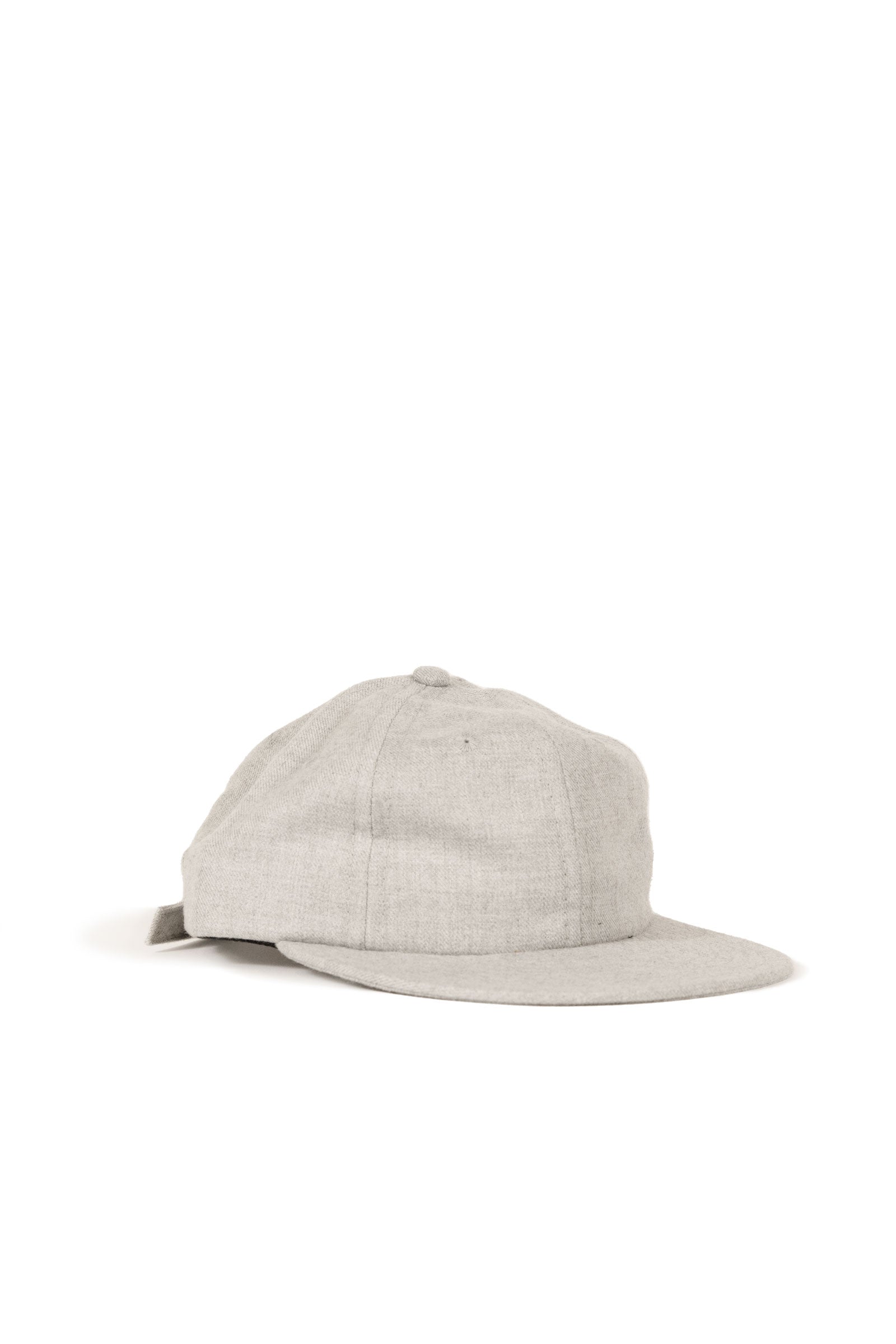 Wool Serge 6 panel Cap - Heather Grey