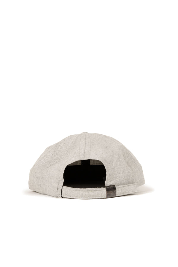 Wool Serge 6 panel Cap - Heather Grey