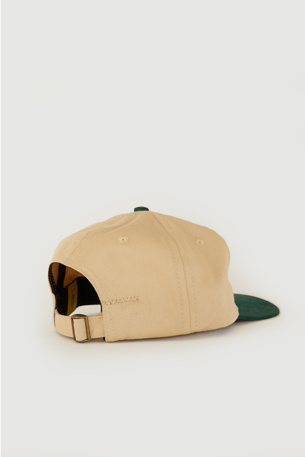 Moleskin & Twill Six Panel - Green / Natural
