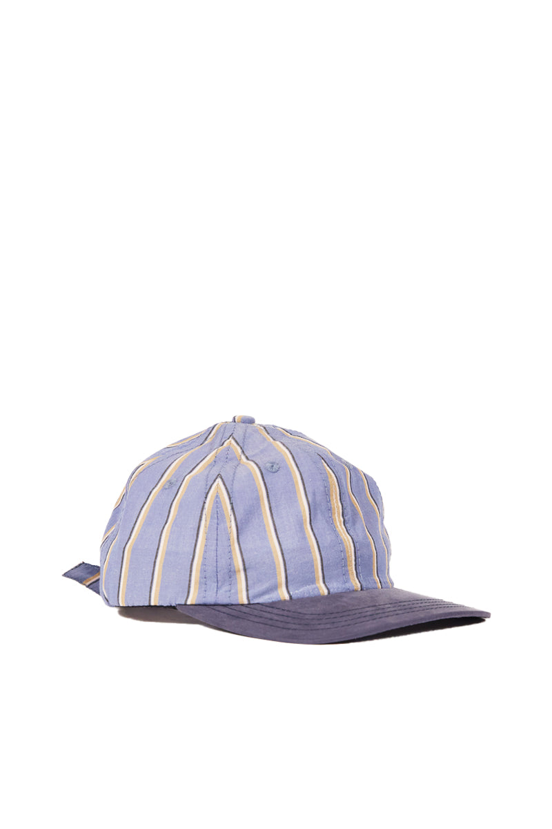 Baseball Stripe/Tencel™ 6 panel cap - Blue/Navy