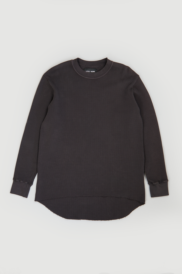 Long Sleeve Thermal - Washed Black