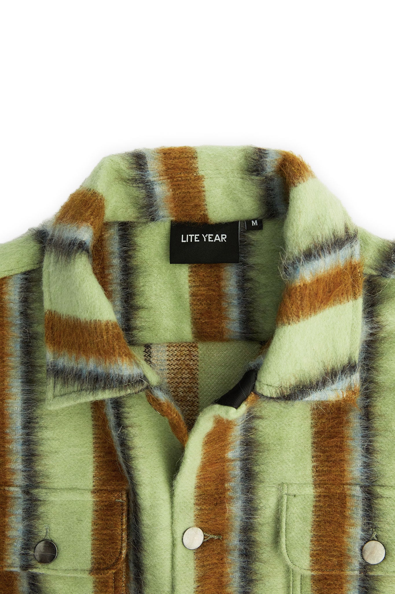Work Jacket - Wool Green Stripe