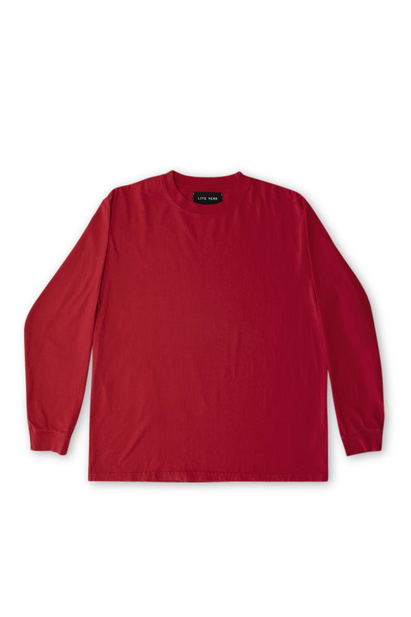 Long Sleeve Tee - Washed Red