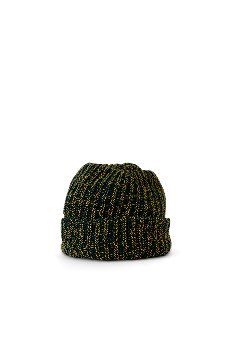 Two Tone Cotton Beanies - Green