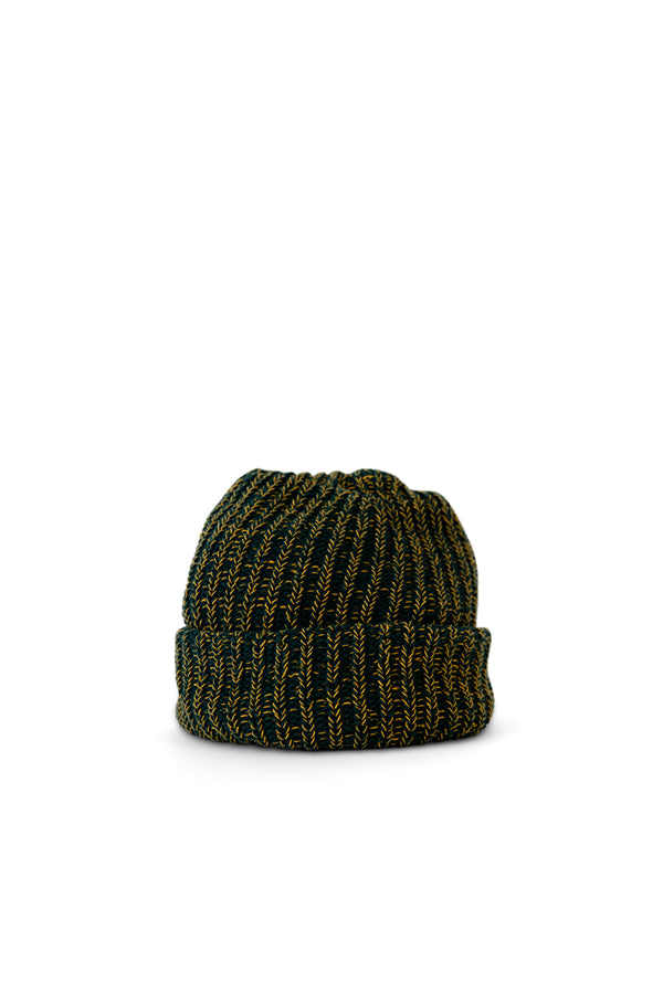 Two Tone Cotton Beanies - Green