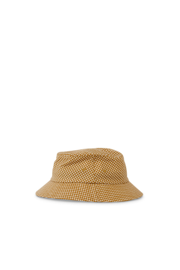 Mini Check Bucket Hat - Mustard