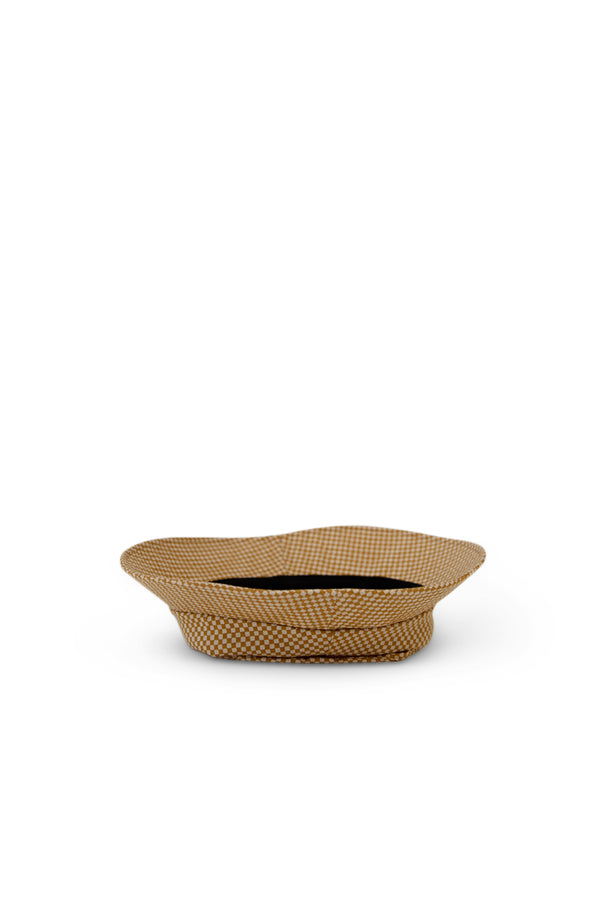Mini Check Bucket Hat - Mustard