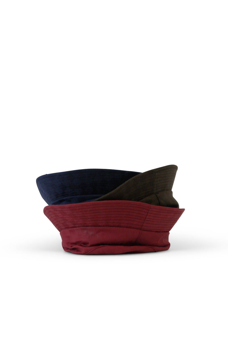 Tonal Dobby Check Bucket Hat - Brown