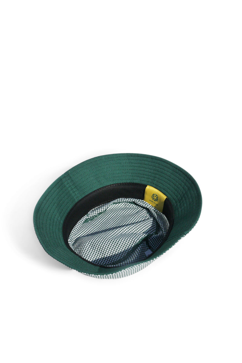 Gingham Bucket Hat - Hunter Green