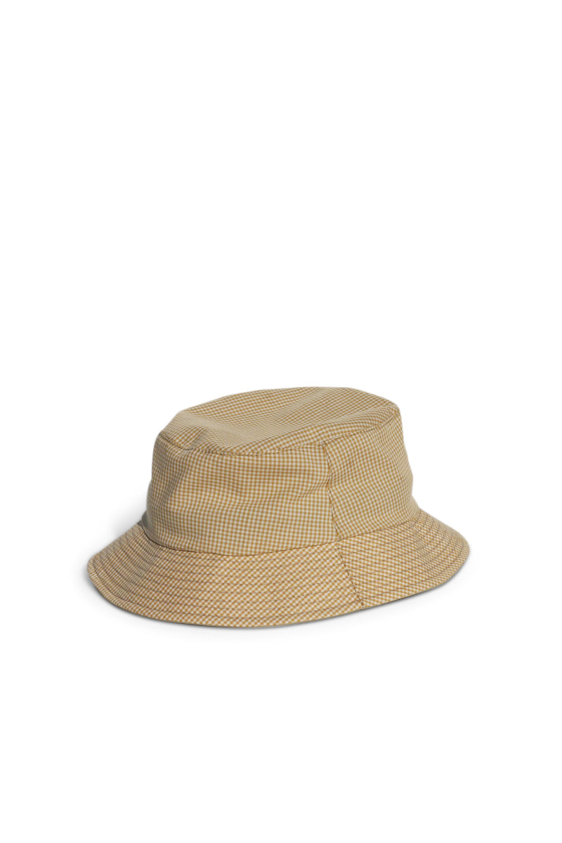 Gingham Bucket Hat - Mustard