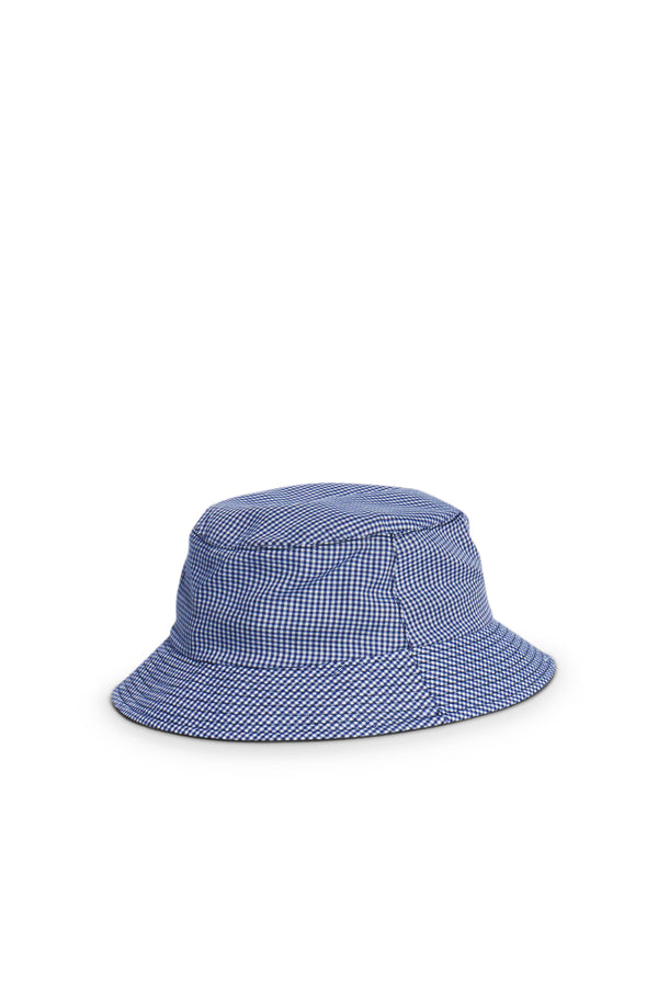 Gingham Bucket Hat - Navy