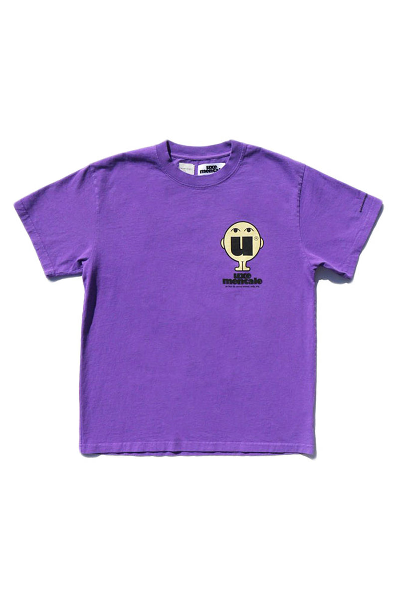 Uxe Mentale x Nepenthes Smile Tee - Washed Purple