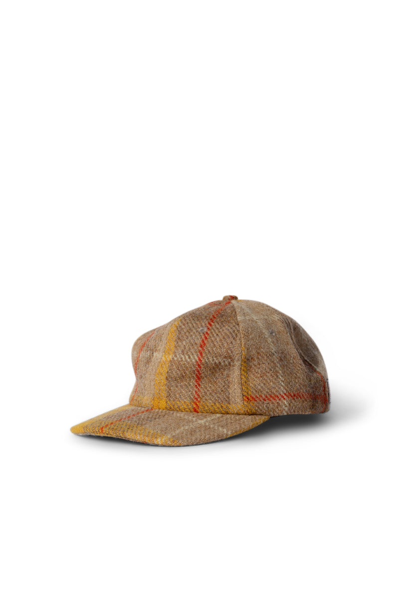 Harris Tweed® Plaid Cap - Tan Check