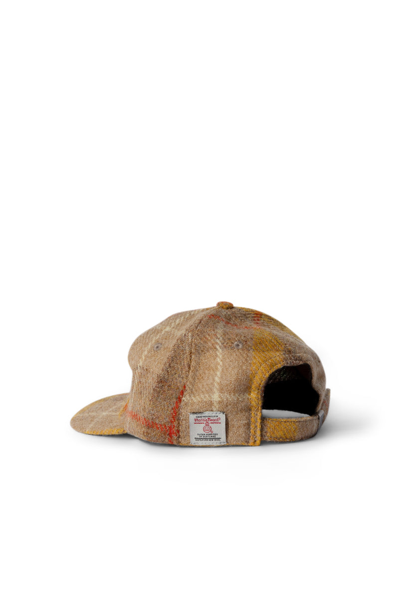 Lite Year Harris Tweed® 6 Panel Plaid Cap - Tan Check