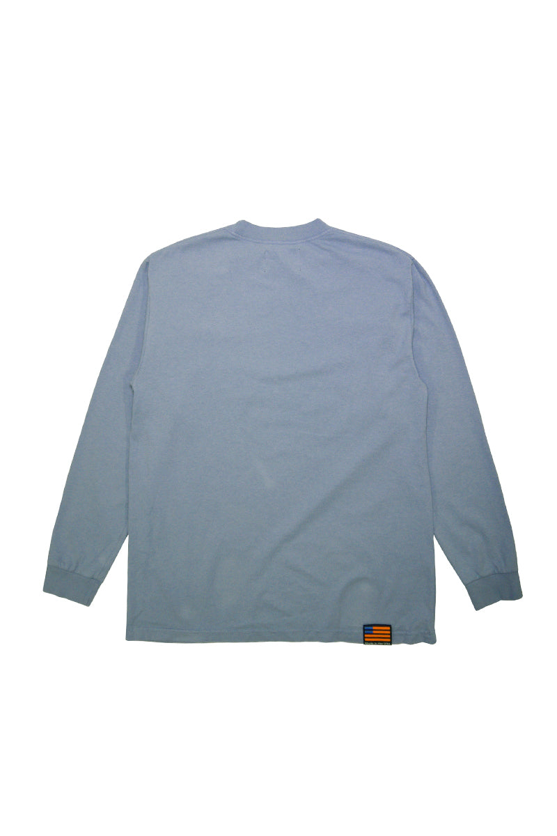 Long Sleeve Tee - Washed Light Blue