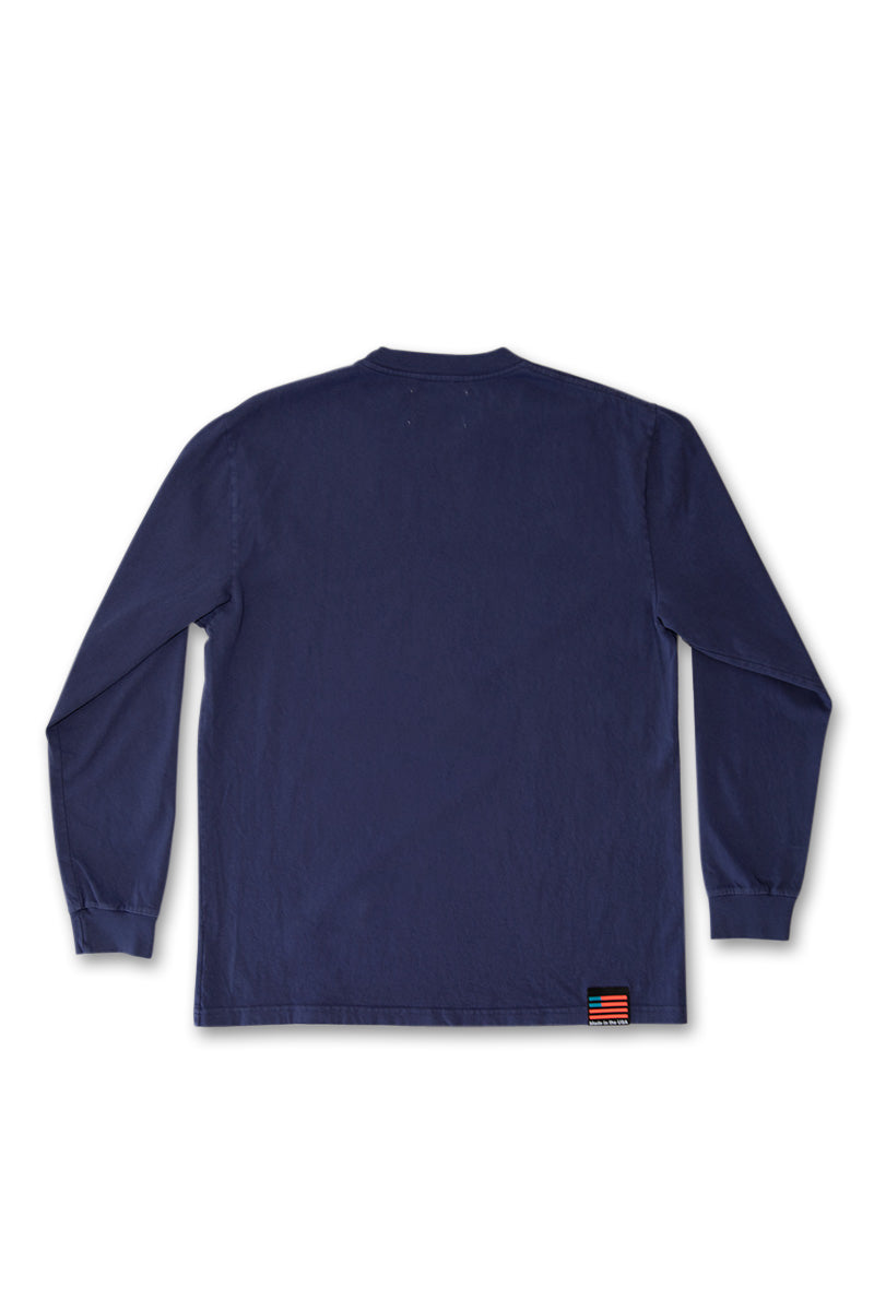 Long Sleeve Tee - Washed Navy