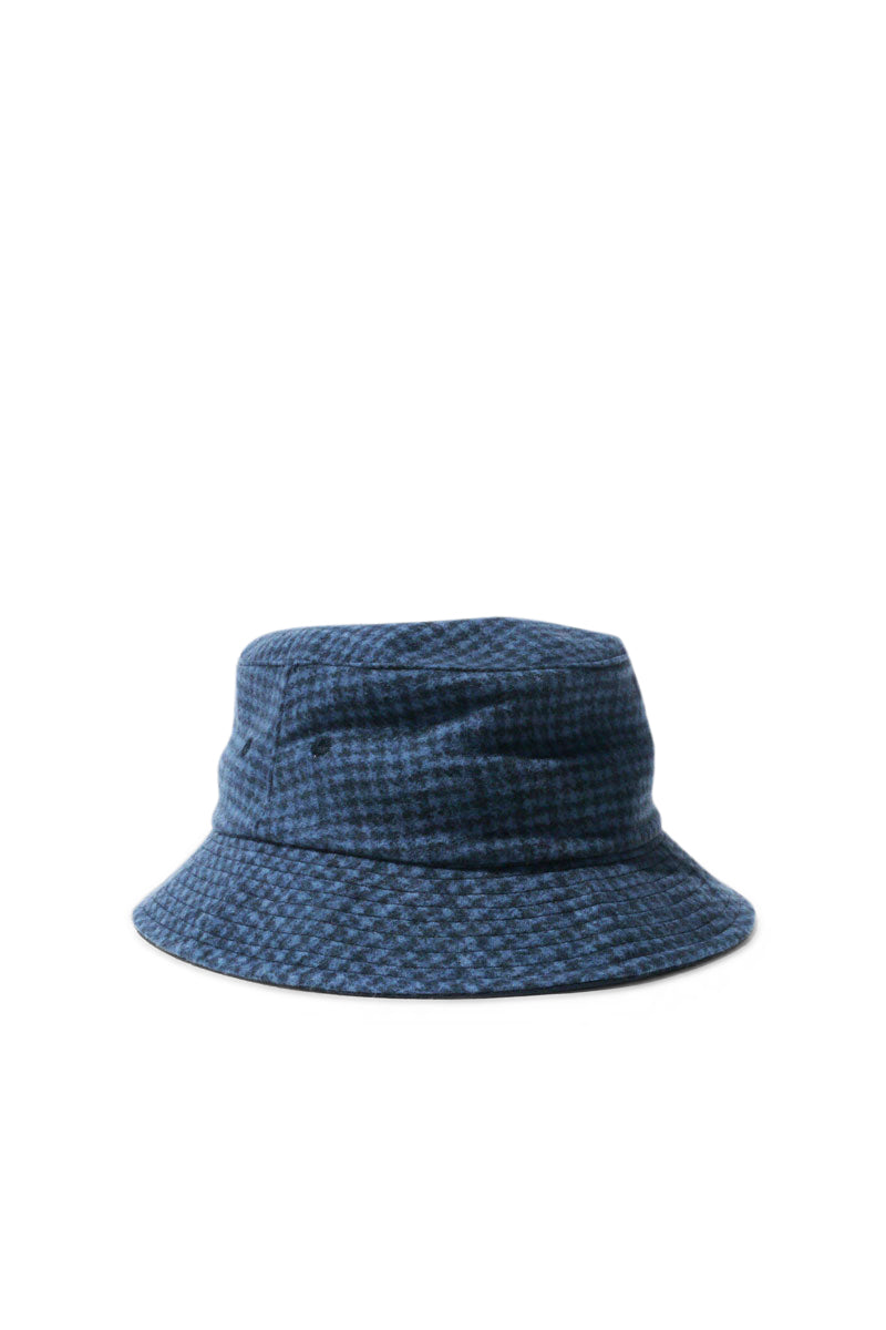 Houndstooth Bucket Hat - Navy