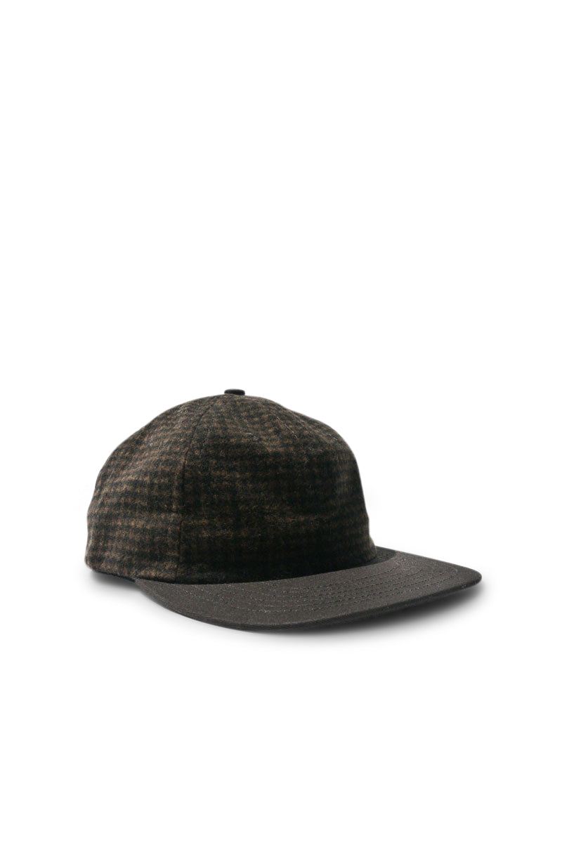 Houndstooth Cap - Brown