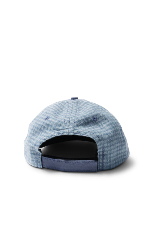 Houndstooth Cap - Light Blue