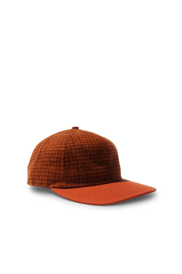 Houndstooth Cap - Orange