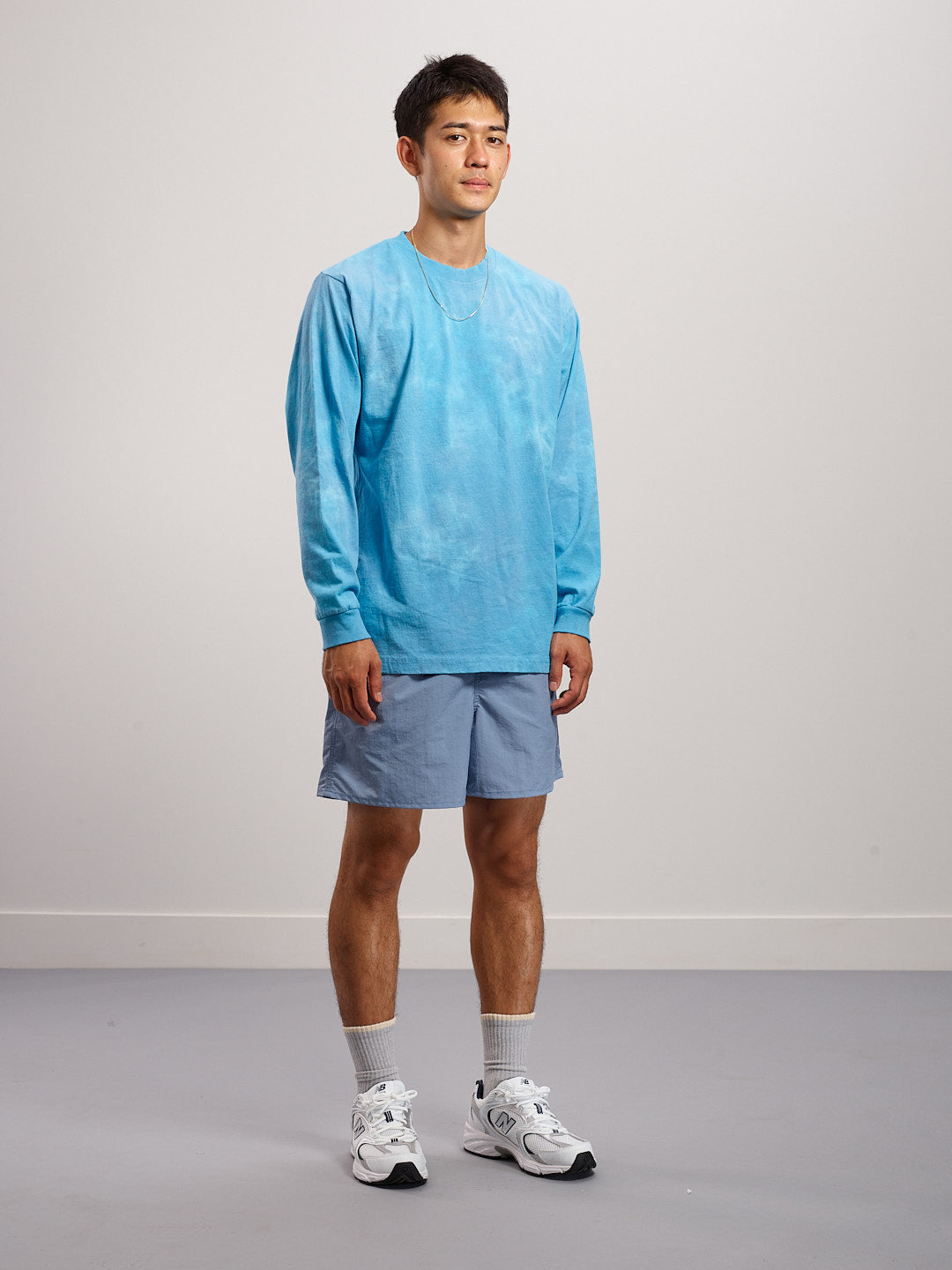 Long Sleeve Tee - Cloudy Washed Blue