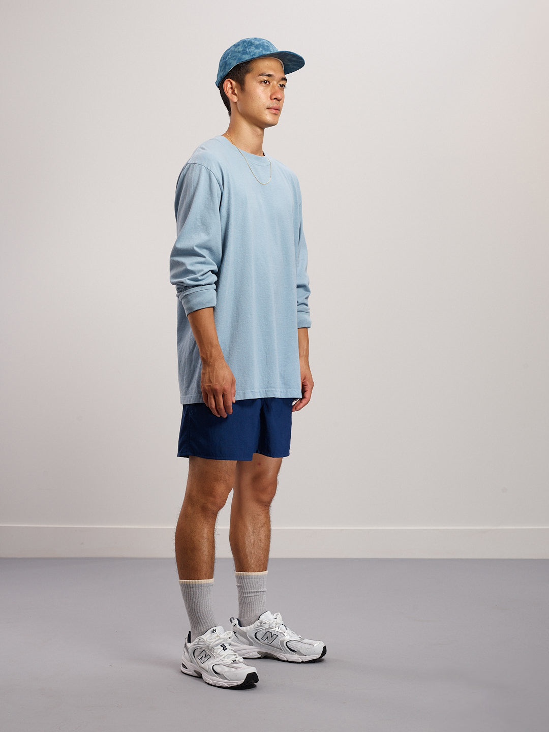 Long Sleeve Tee - Washed Light Blue