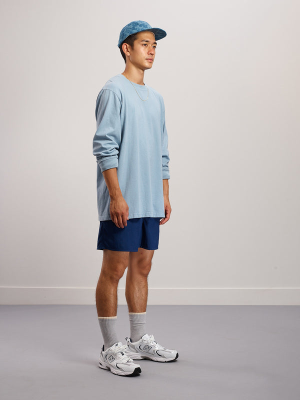 Long Sleeve Tee - Washed Light Blue