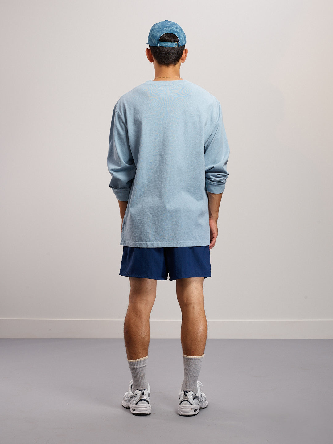 Long Sleeve Tee - Washed Light Blue