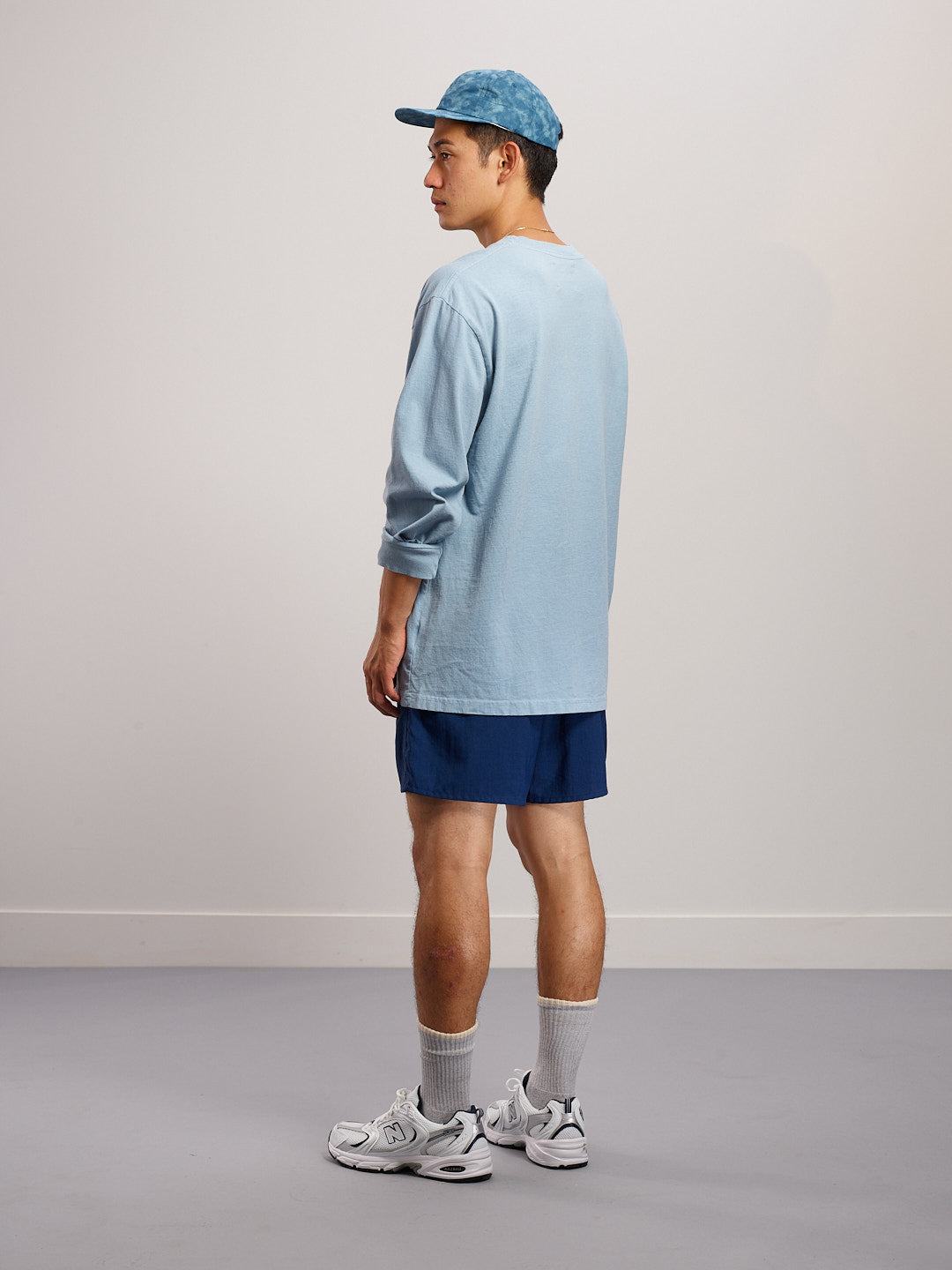 Long Sleeve Tee - Washed Light Blue