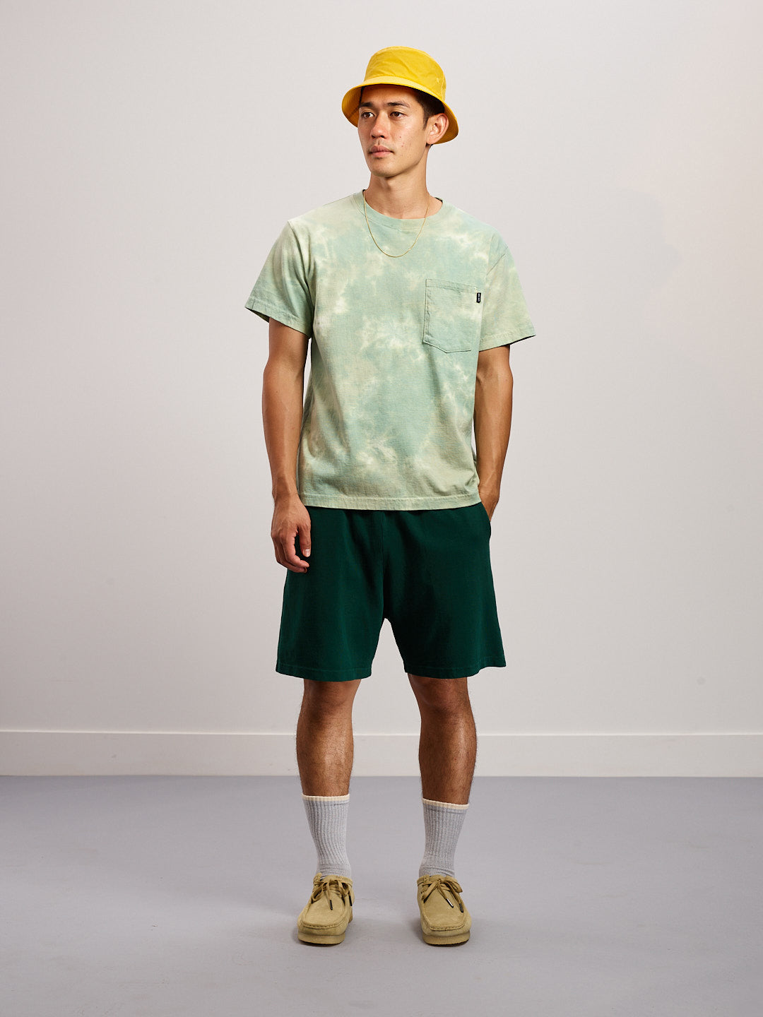 Short Sleeve Pocket Tee - Cloudy Washed Green