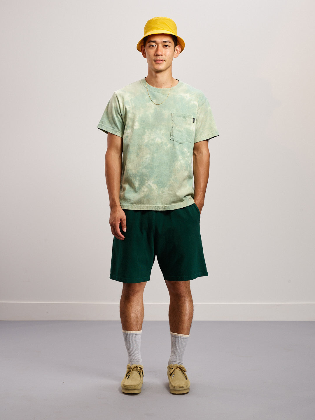 Short Sleeve Pocket Tee - Cloudy Washed Green
