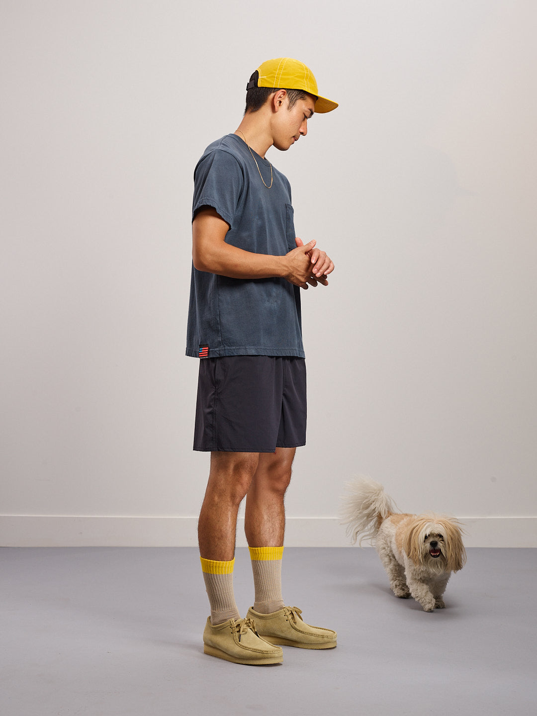 Short Sleeve Pocket Tee - Cloudy Washed Black